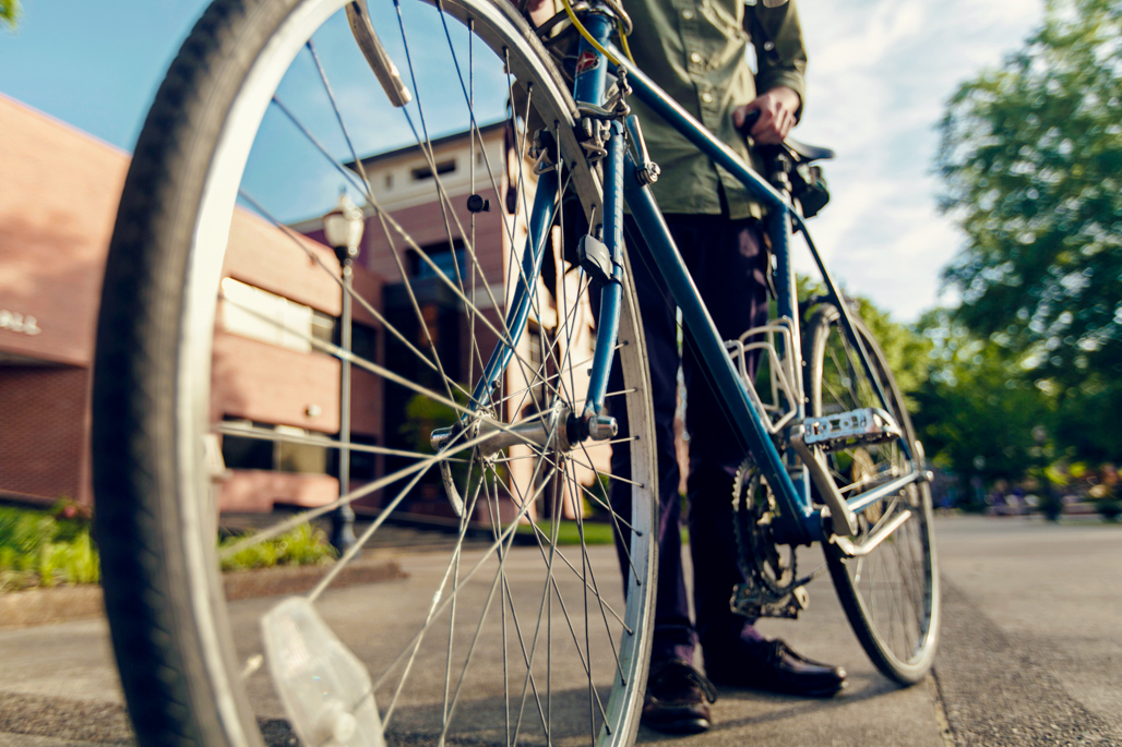 biking