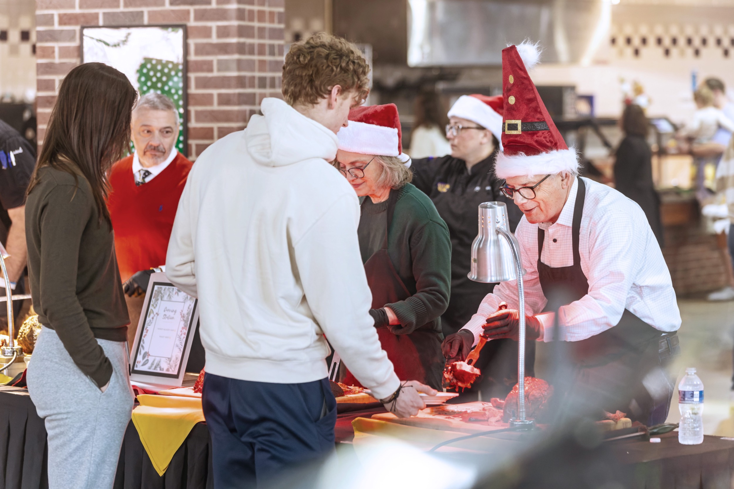 Dr. Sells at Christmas event
