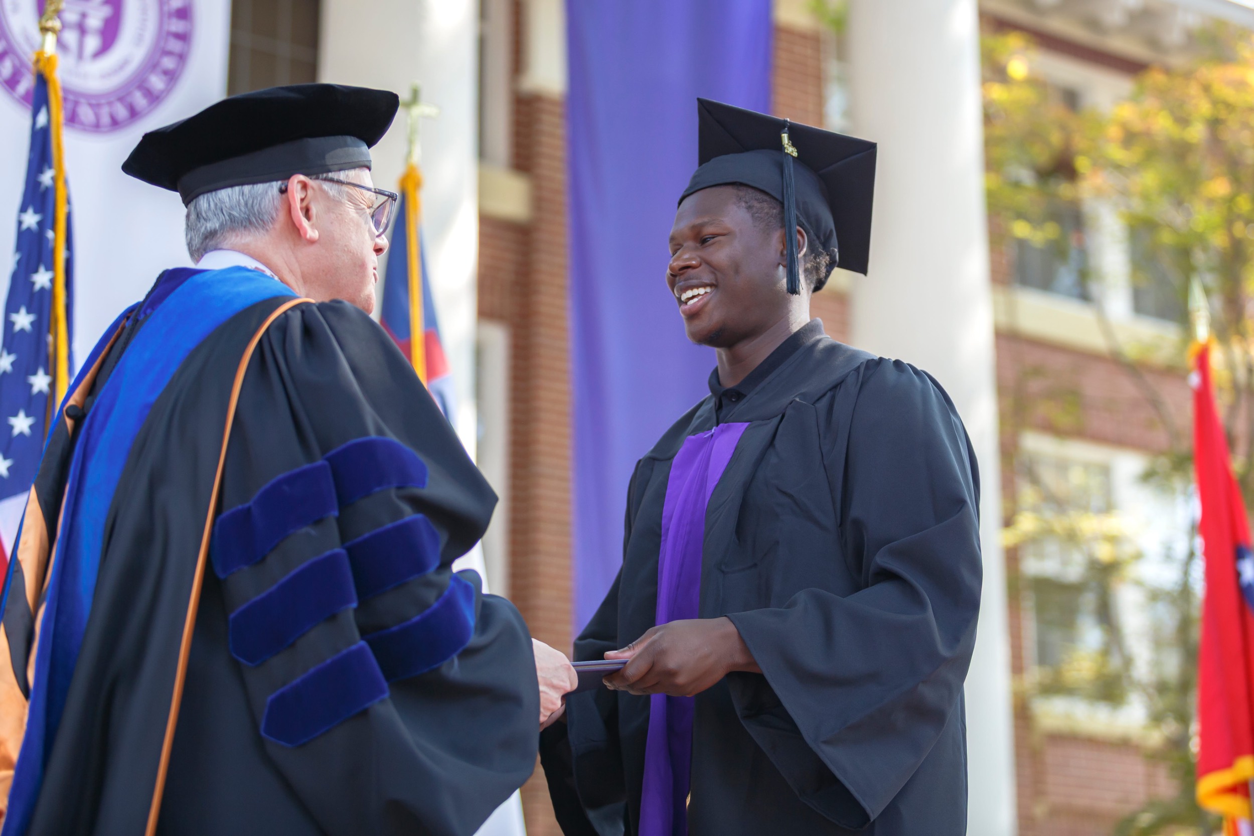 Dr. Sells at graduation
