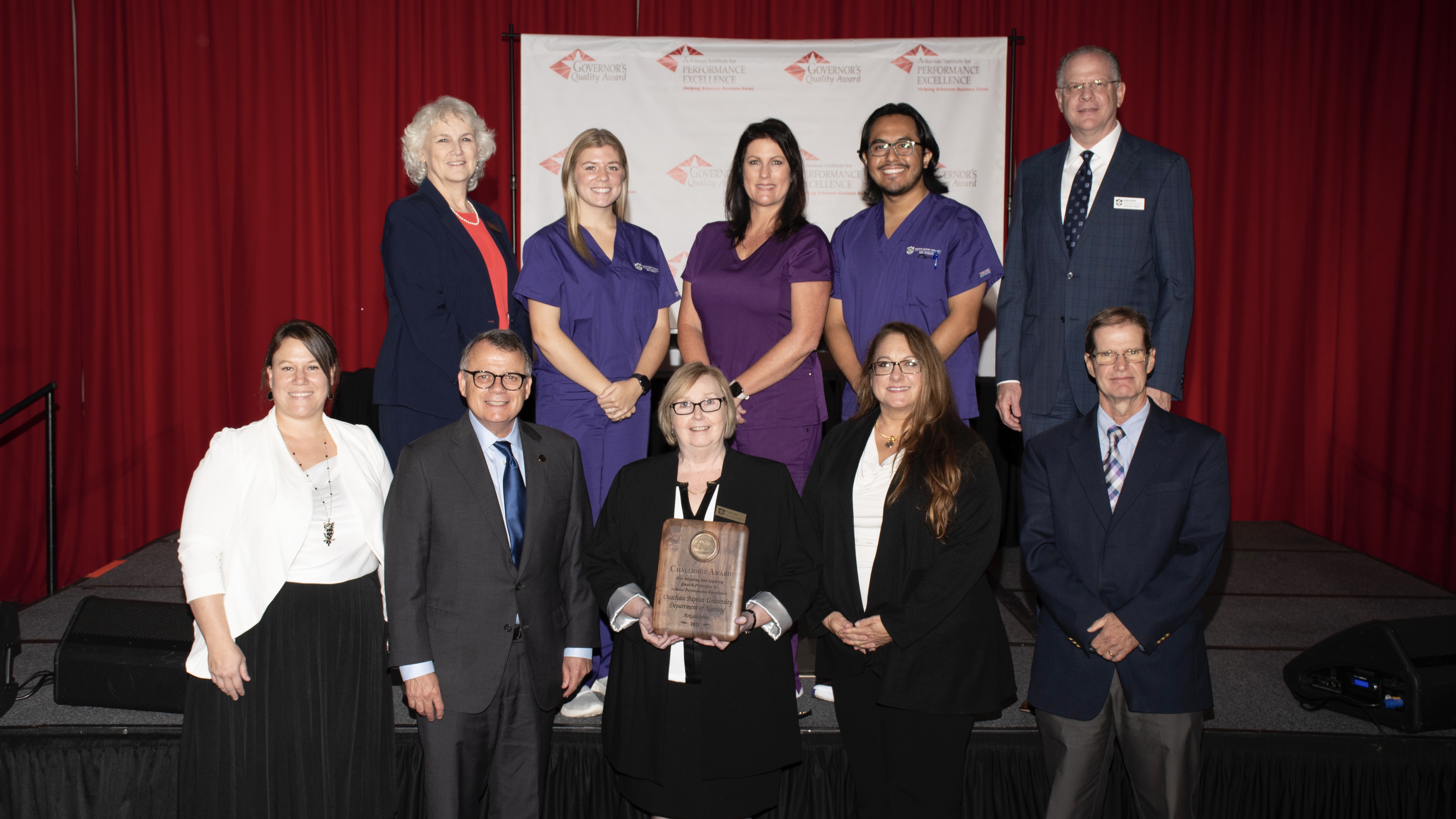 Ouachita Department of Nursing faculty, students receive Governor's Quality Award