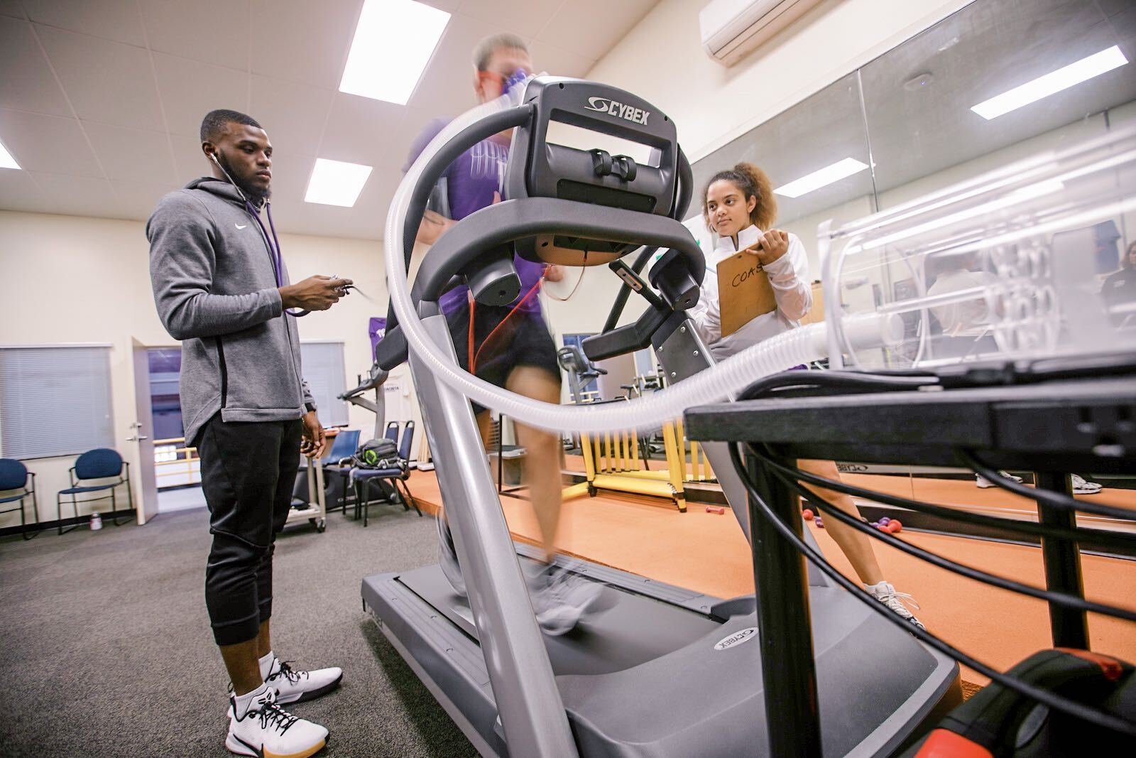 exercise science student running