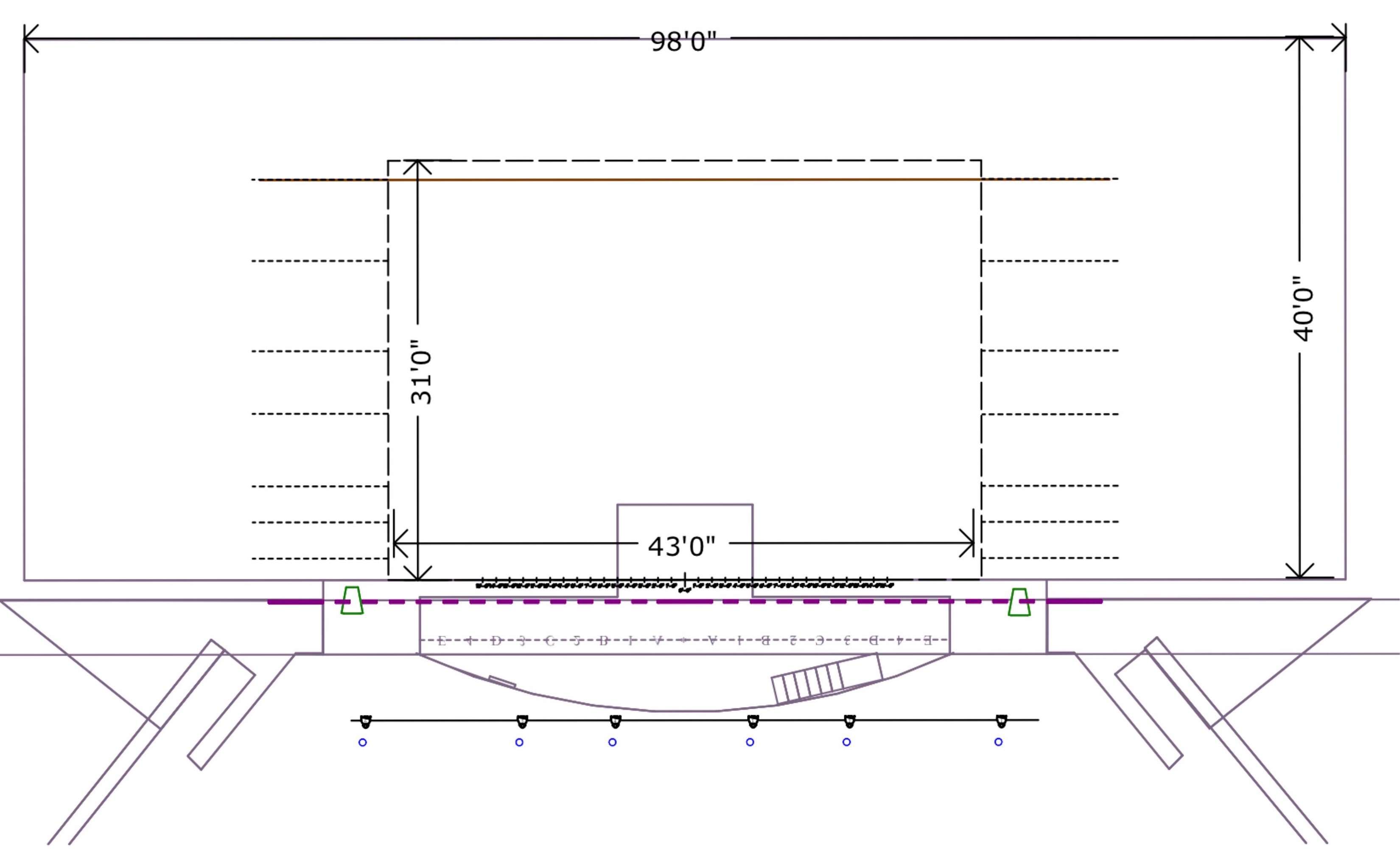 JPAC stage dimensions