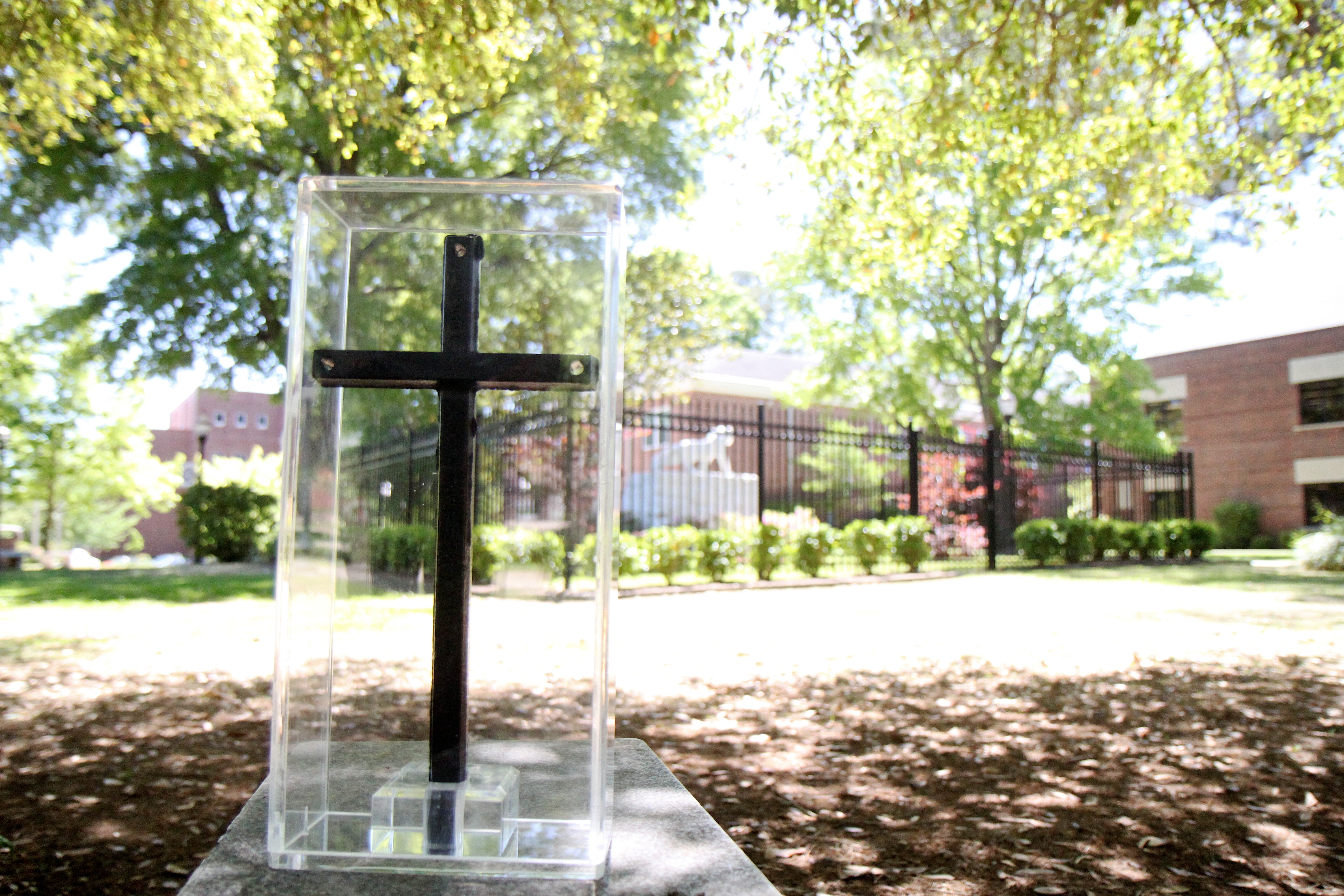 Nagasaki Cross on display at Ouachita reflects call for cultural, spiritual peace.