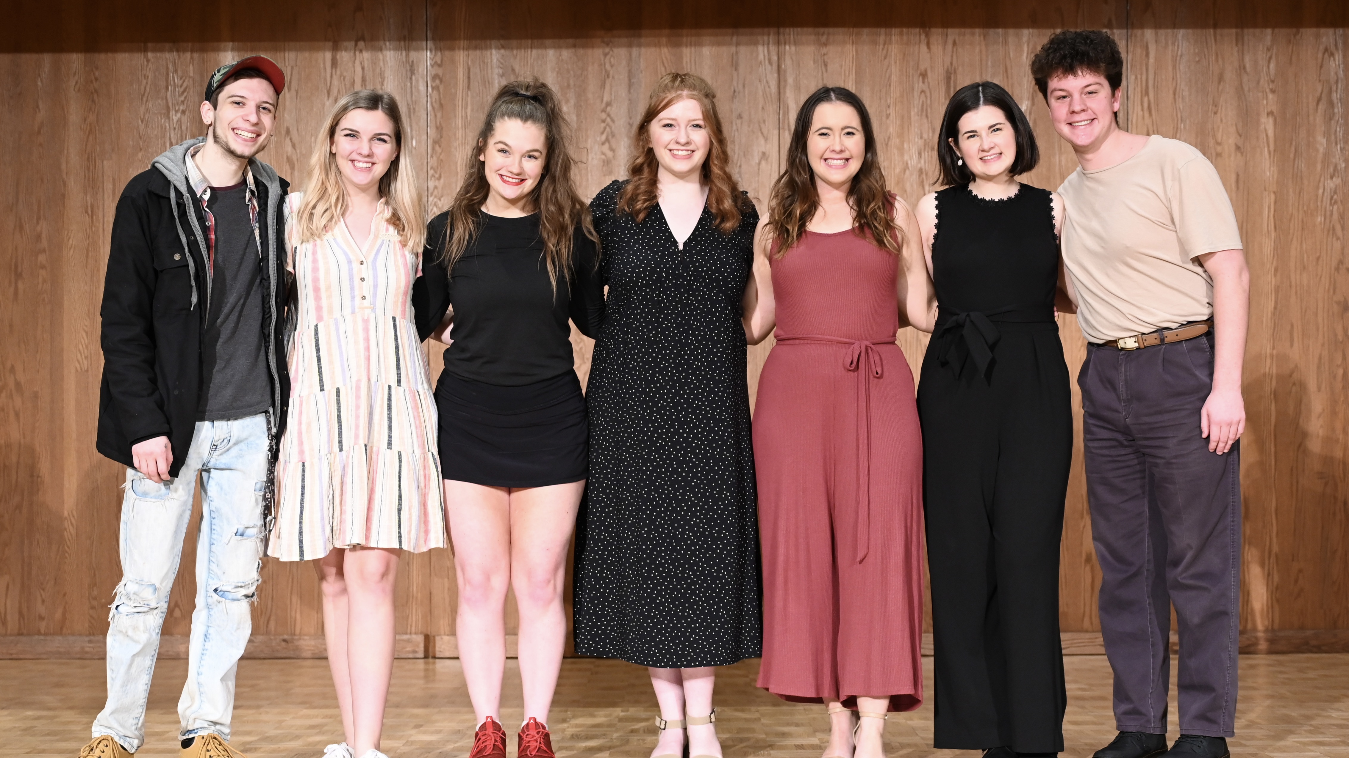 Students who placed in the 2022 Shambarger Competition for Singers at Ouachita Baptist University