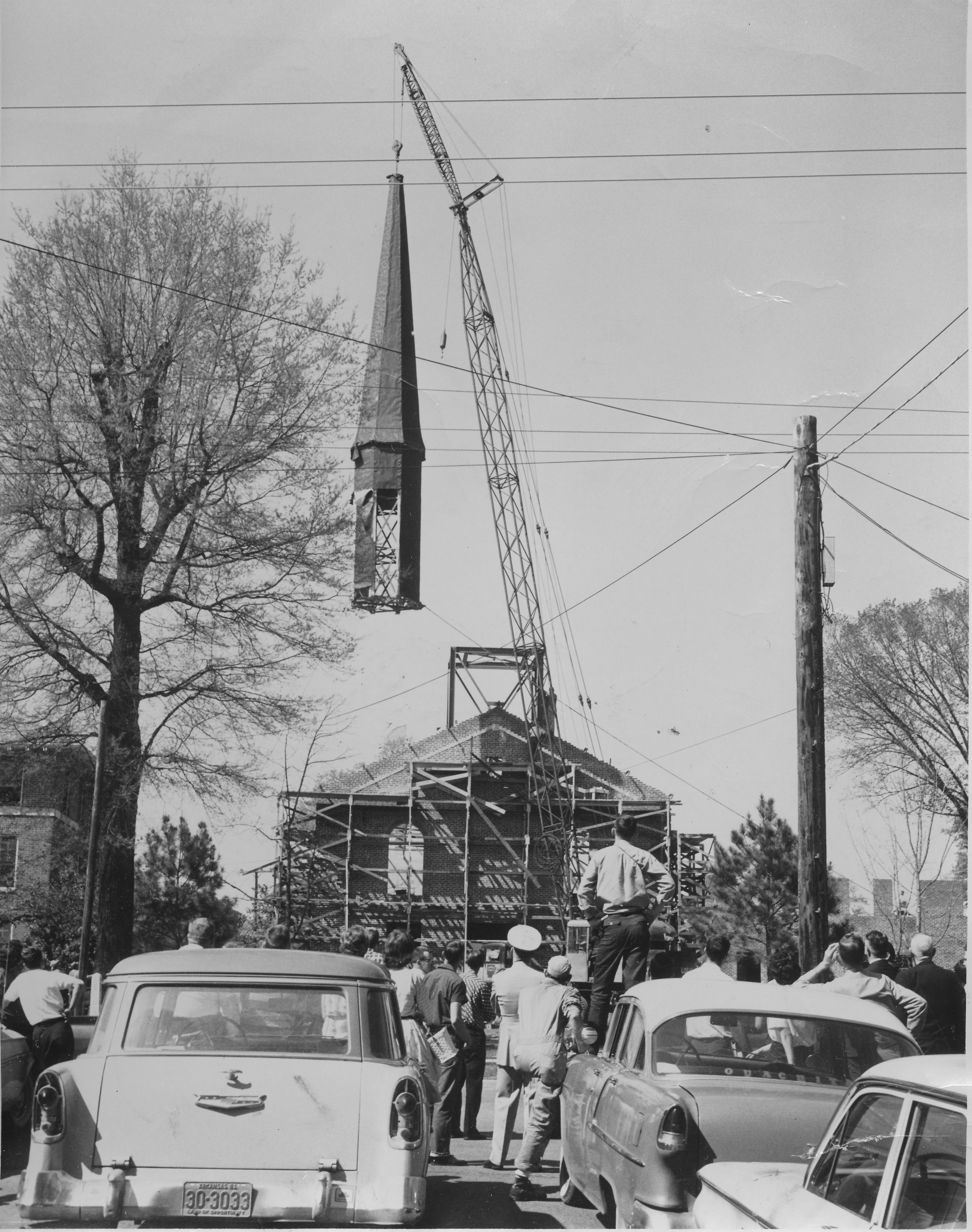 Berry Construction, adding the steeple