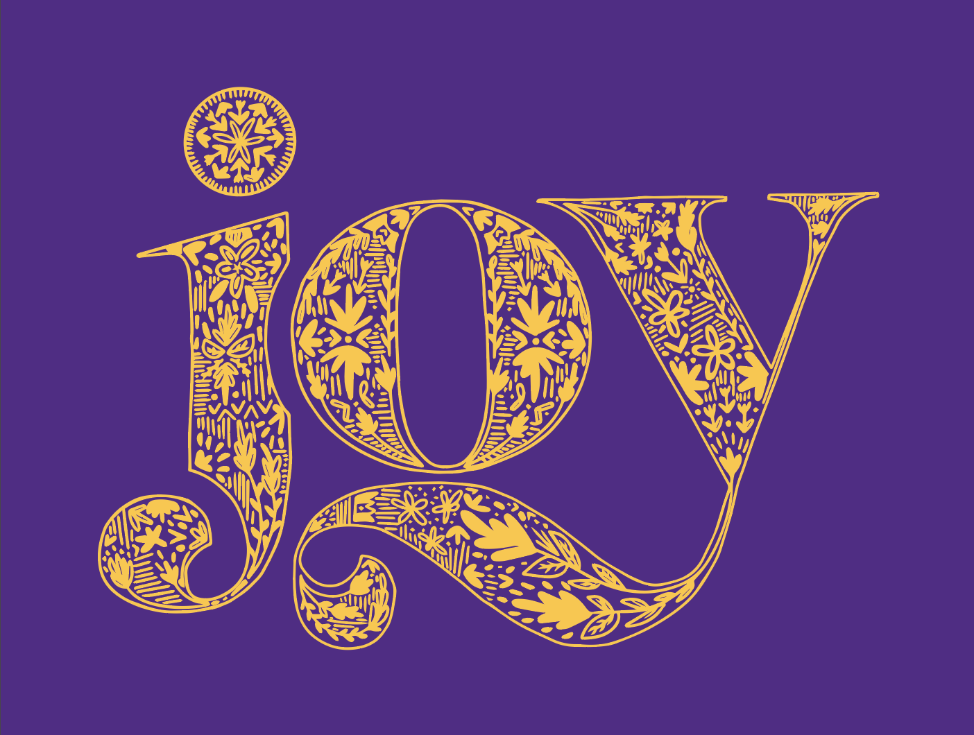 Joy greeting e-card design