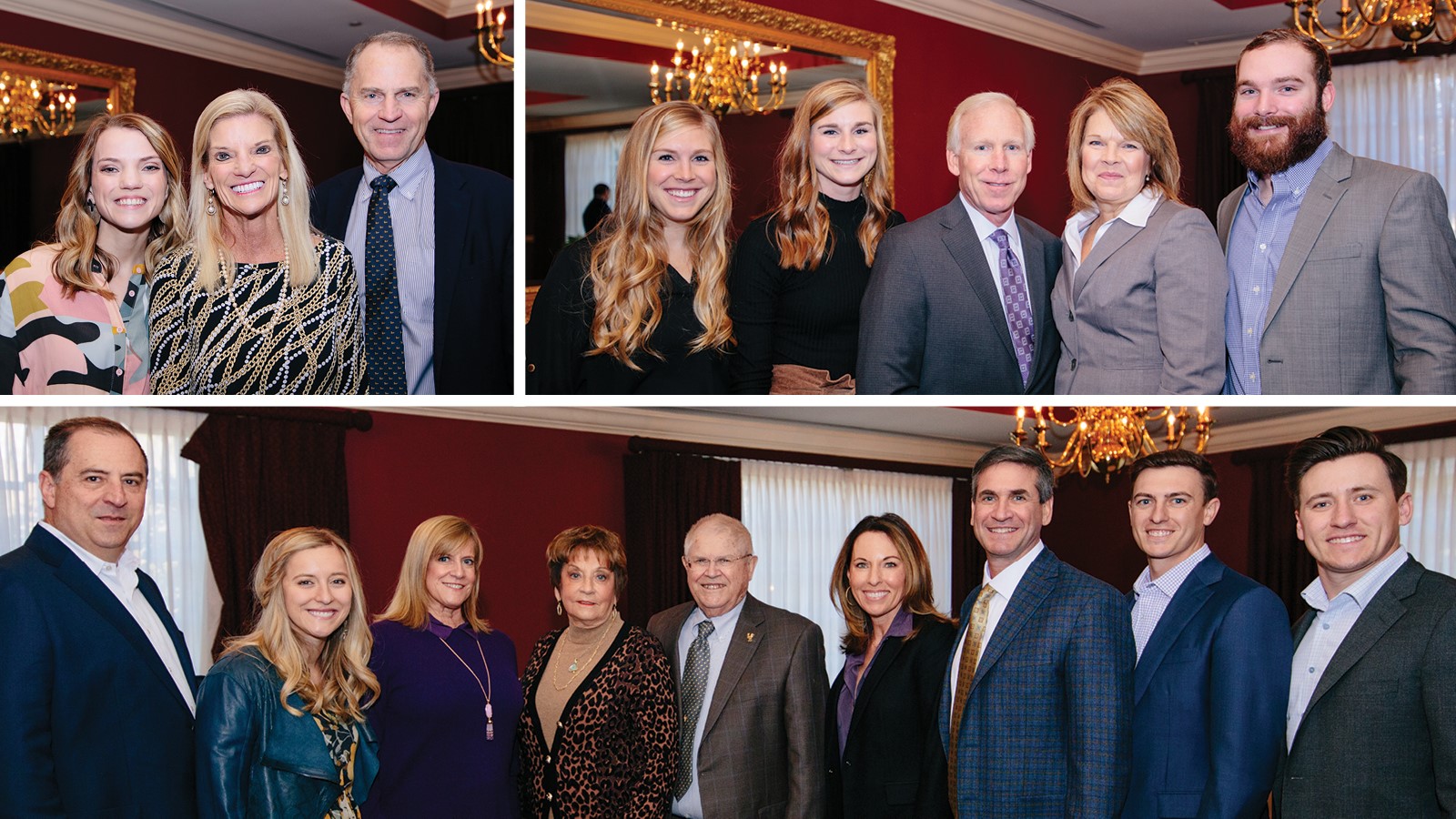 The 2019 Stepping Up for Ouachita honorees, with their families