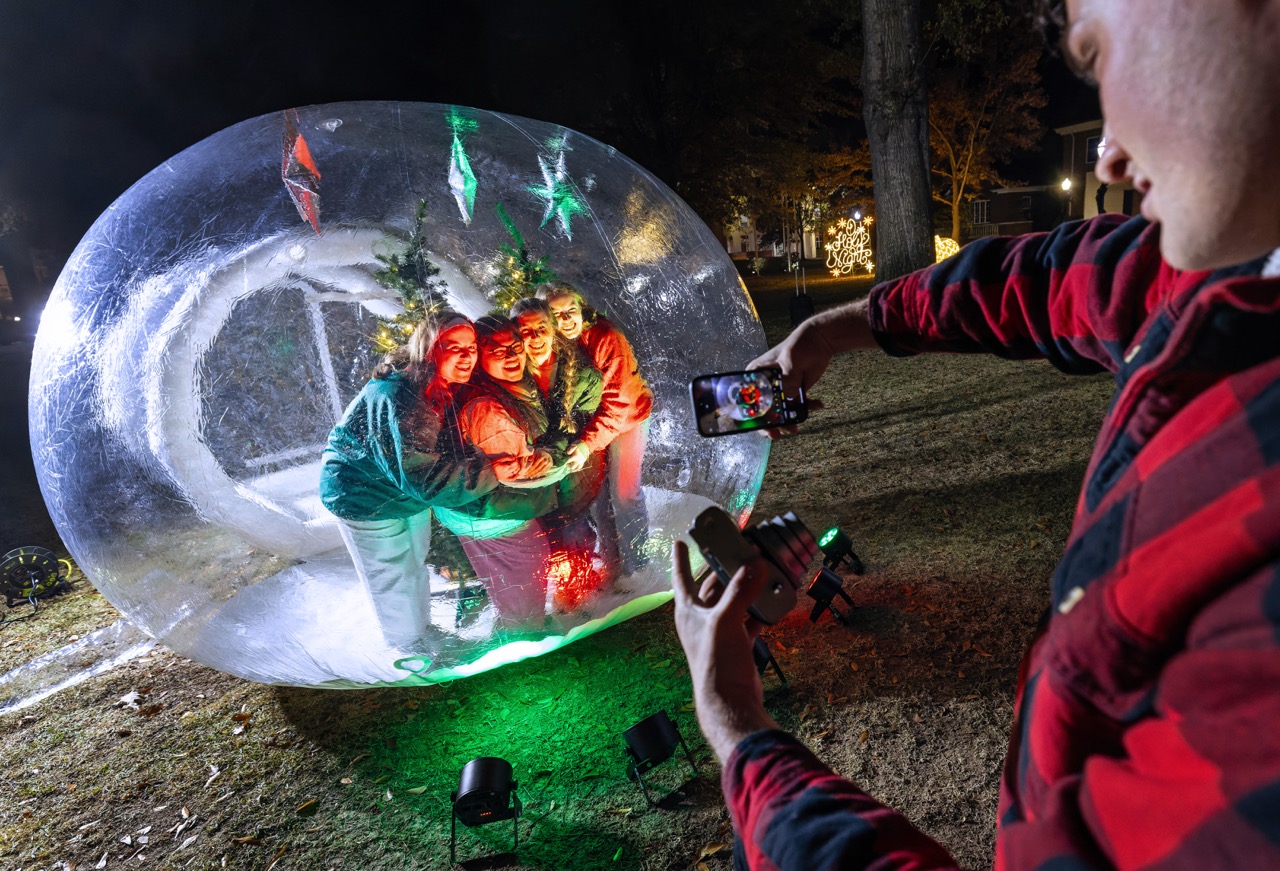 Christmas snow globe