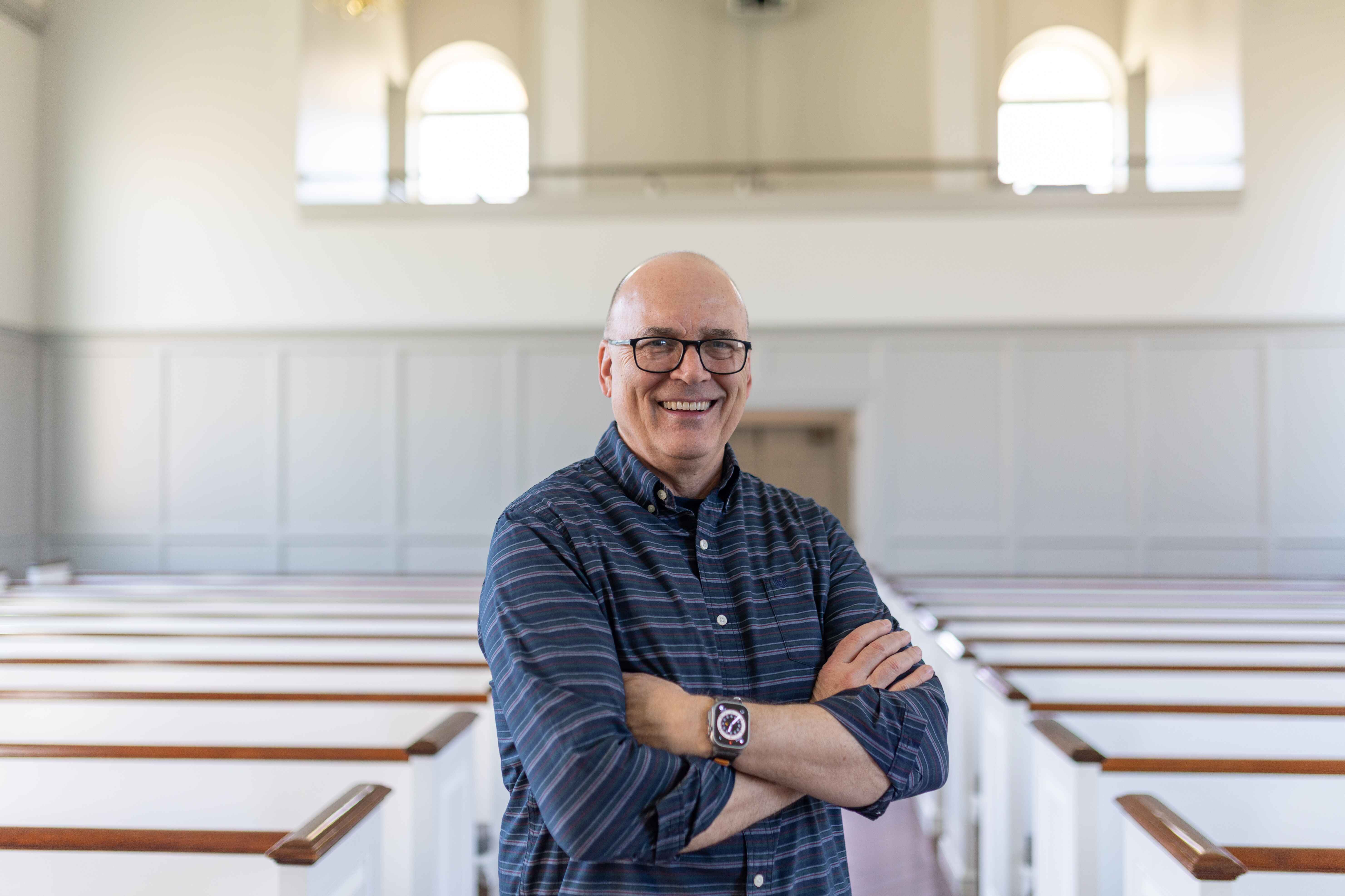 Dr. Scott Duvall in Berry Chapel