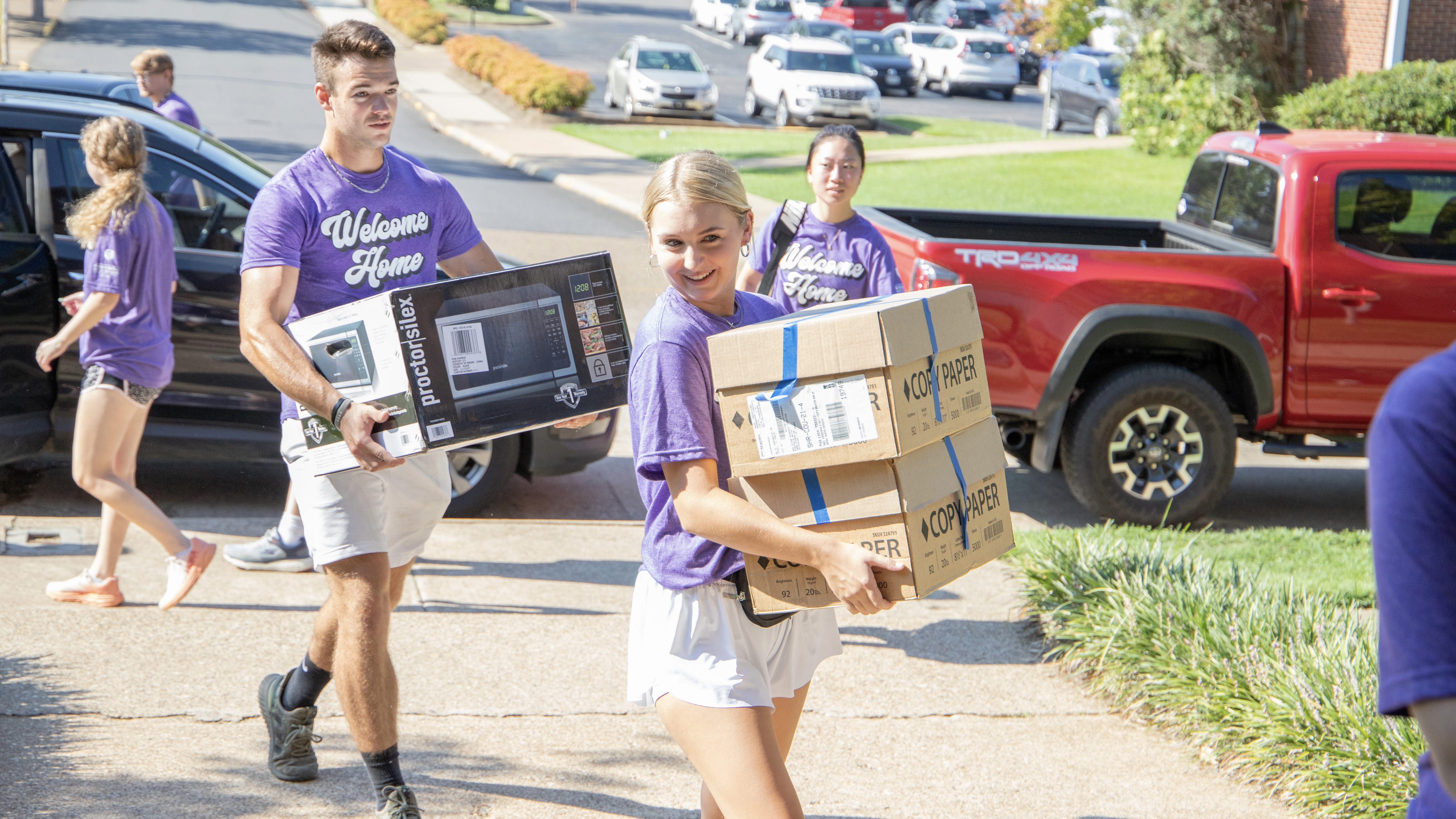 Freshman move-in at Ouachita Baptist University