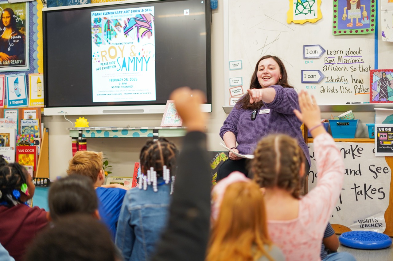 Art education student teacher