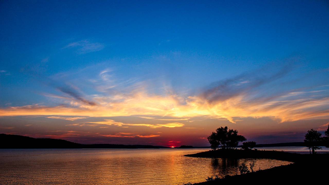 Sunset at Lake DeGray