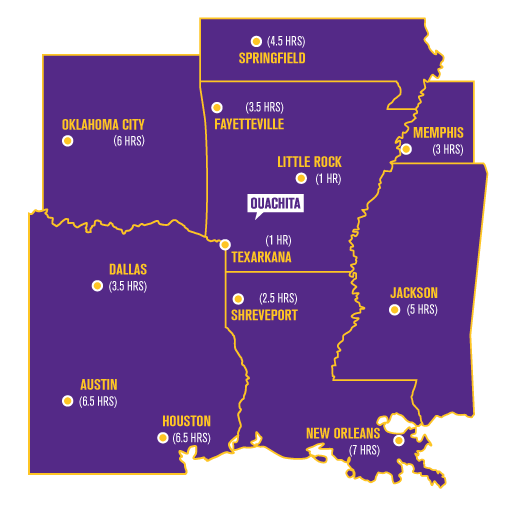 Ouachita Baptist University Campus Map Maps & Directions